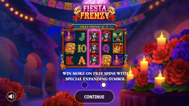 Fiesta Frenzy - glavni meni i podešavanja uloga